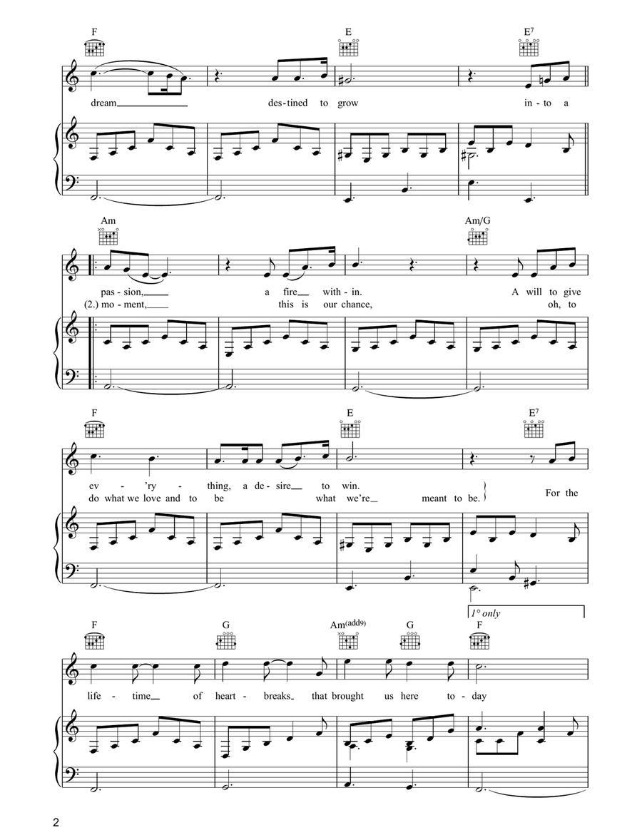 The Time Of Our Lives The Time Of Our Lives Piano, Vocal, Guitar scores gallery preview page 2