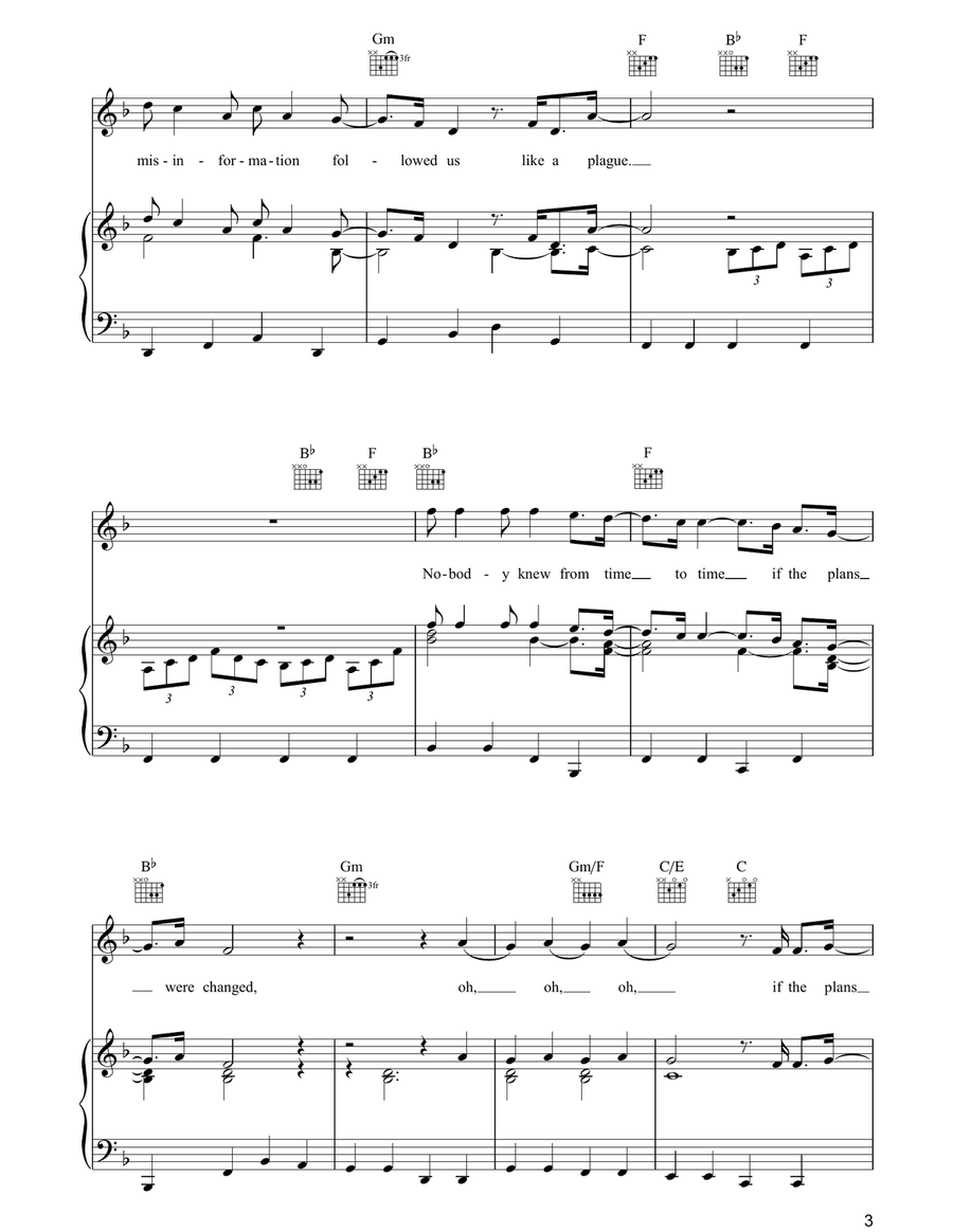 Peace Like A River Peace Like A River Piano, Vocal, Guitar scores gallery preview page 3