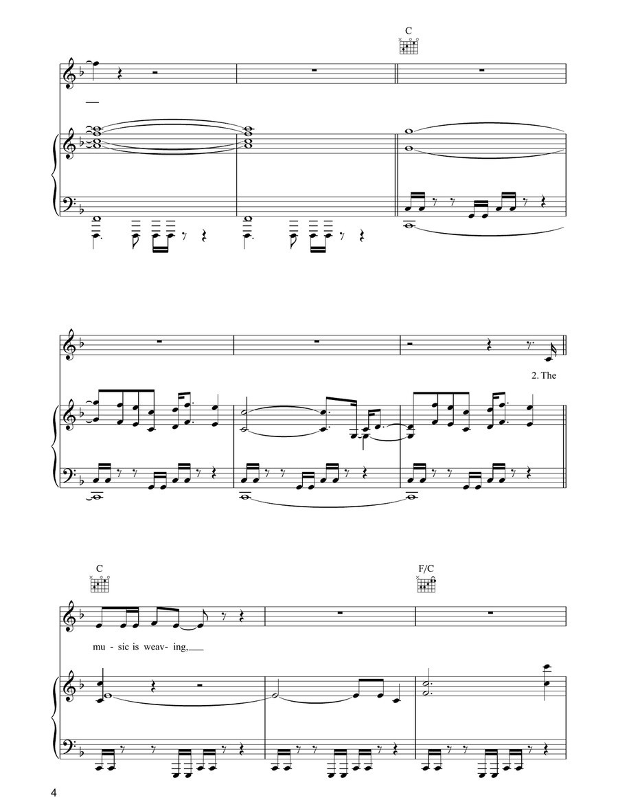 Vienna Vienna Piano, Vocal, Guitar scores gallery preview page 4