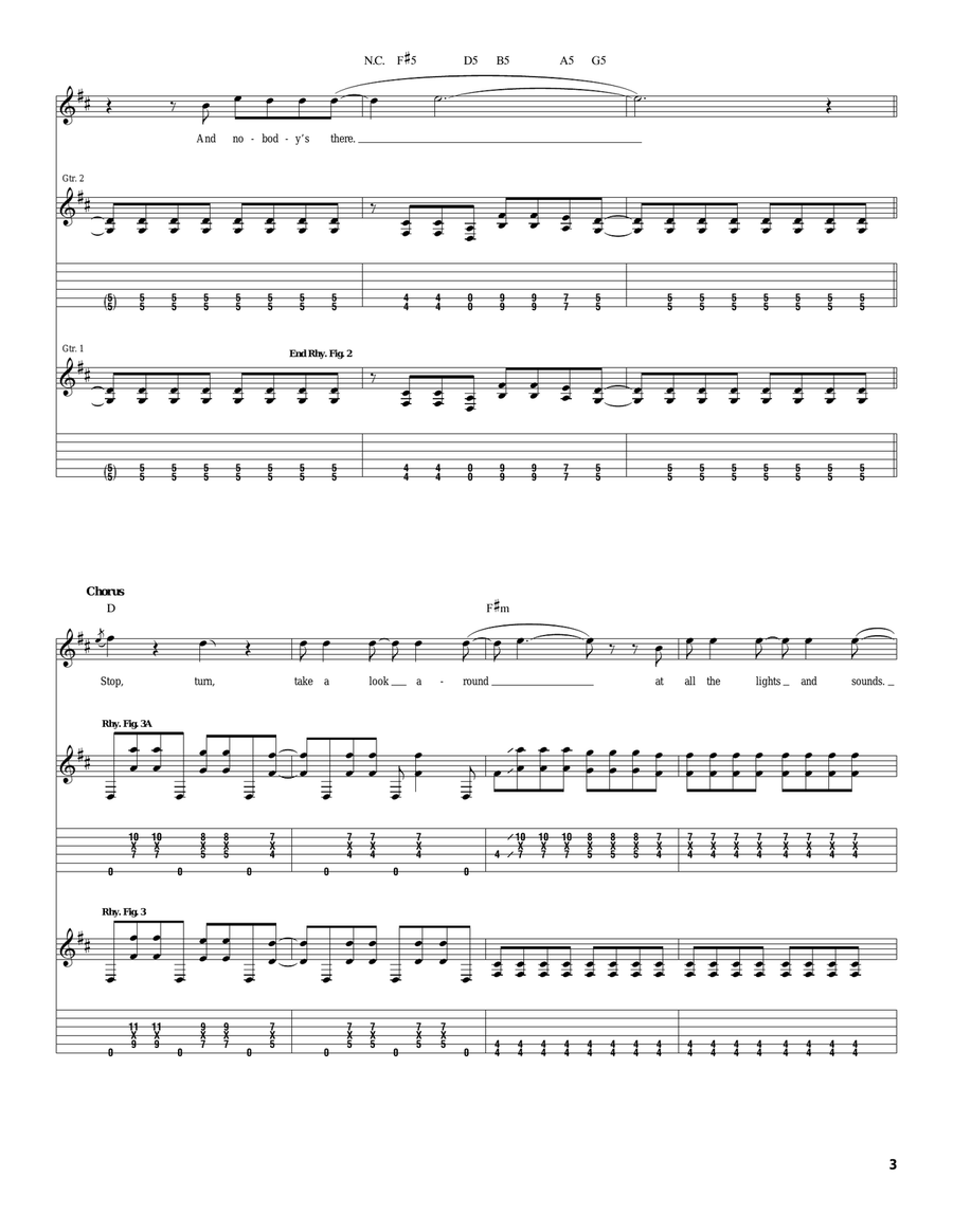 Lights And Sounds Lights And Sounds Acoustic Guitar scores gallery preview page 3