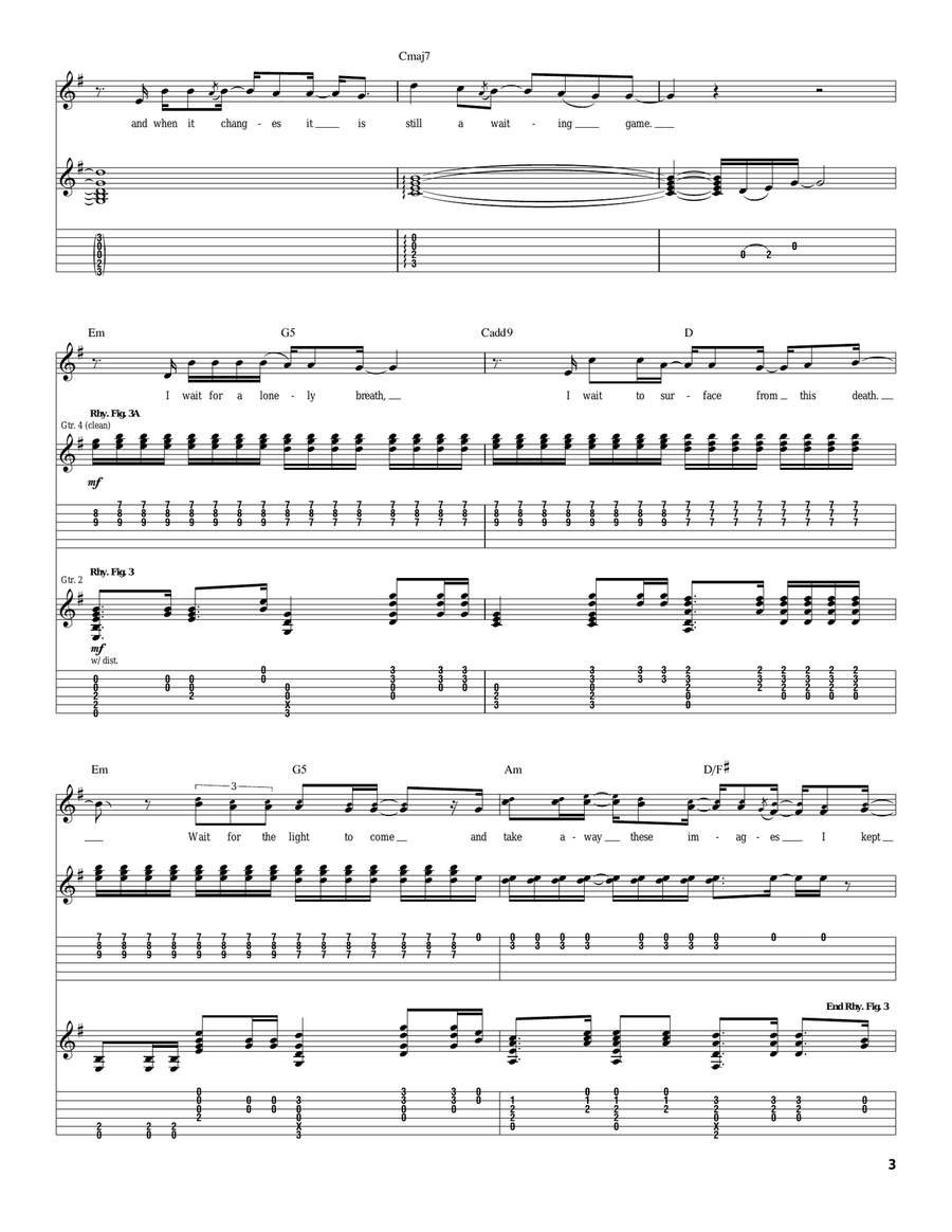 Waiting Game Waiting Game Acoustic Guitar scores gallery preview page 3