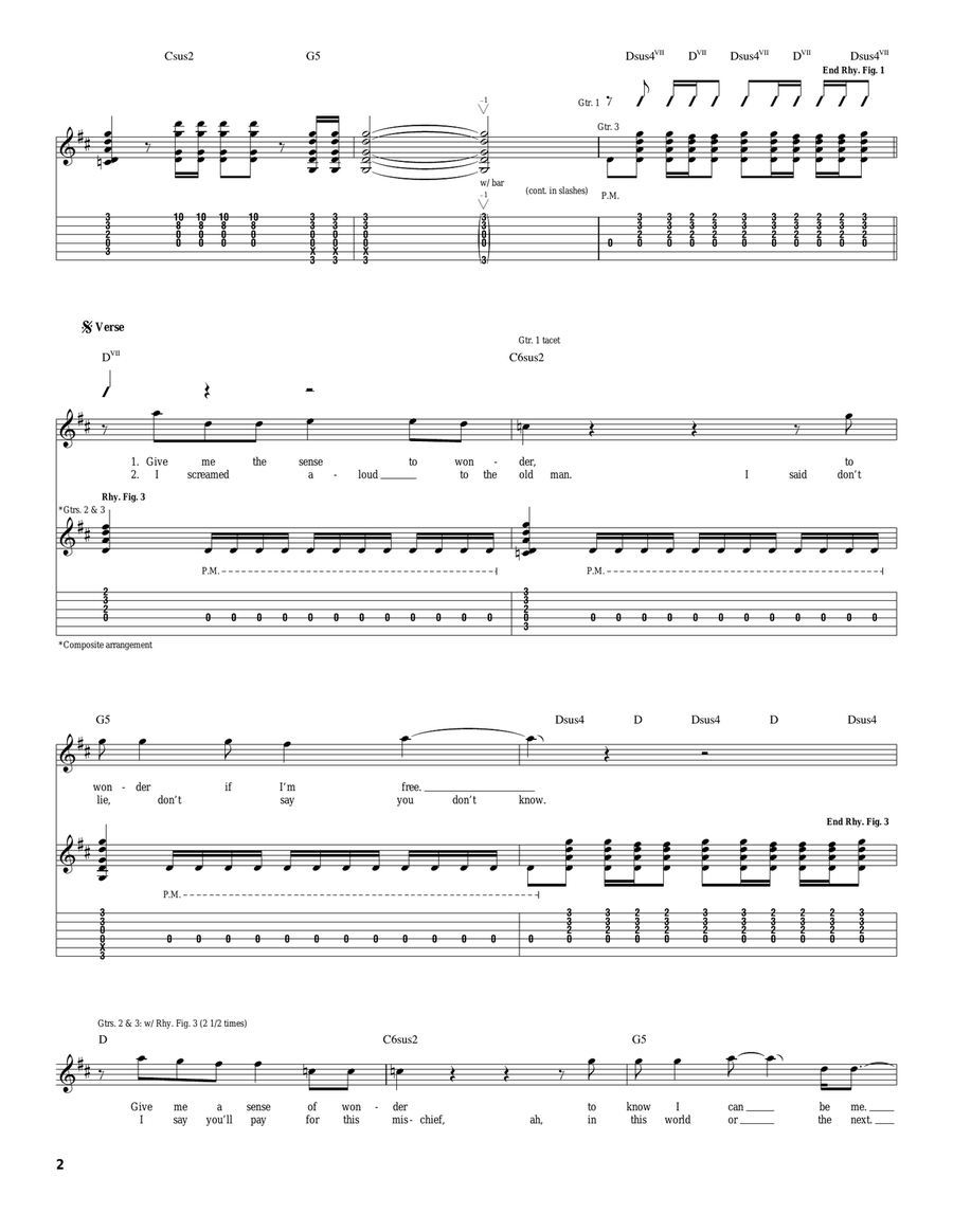Can I Play With Madness Can I Play With Madness Electric Guitar scores gallery preview page 2
