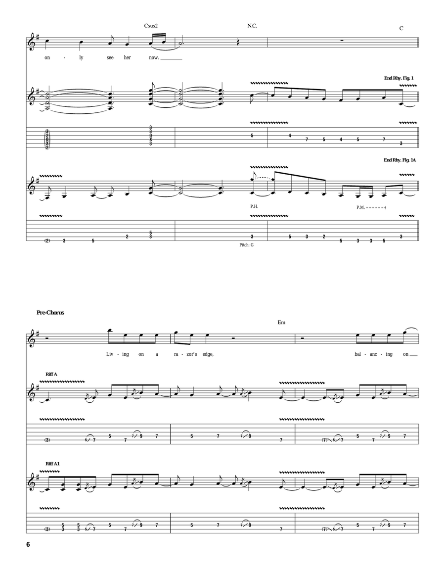 Evil That Men Do Evil That Men Do Electric Guitar scores gallery preview page 6