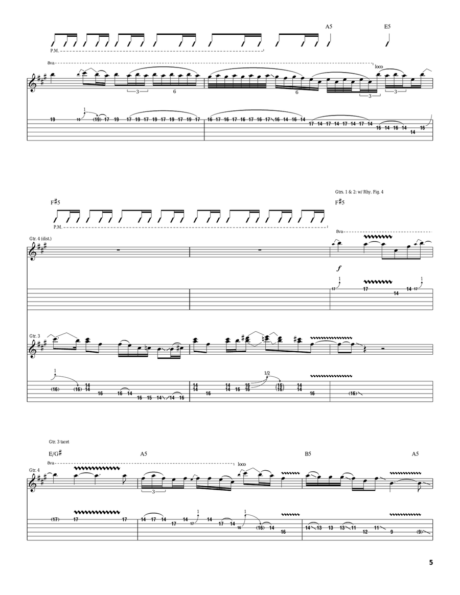 Flight Of Icarus Flight Of Icarus Acoustic Guitar scores gallery preview page 5