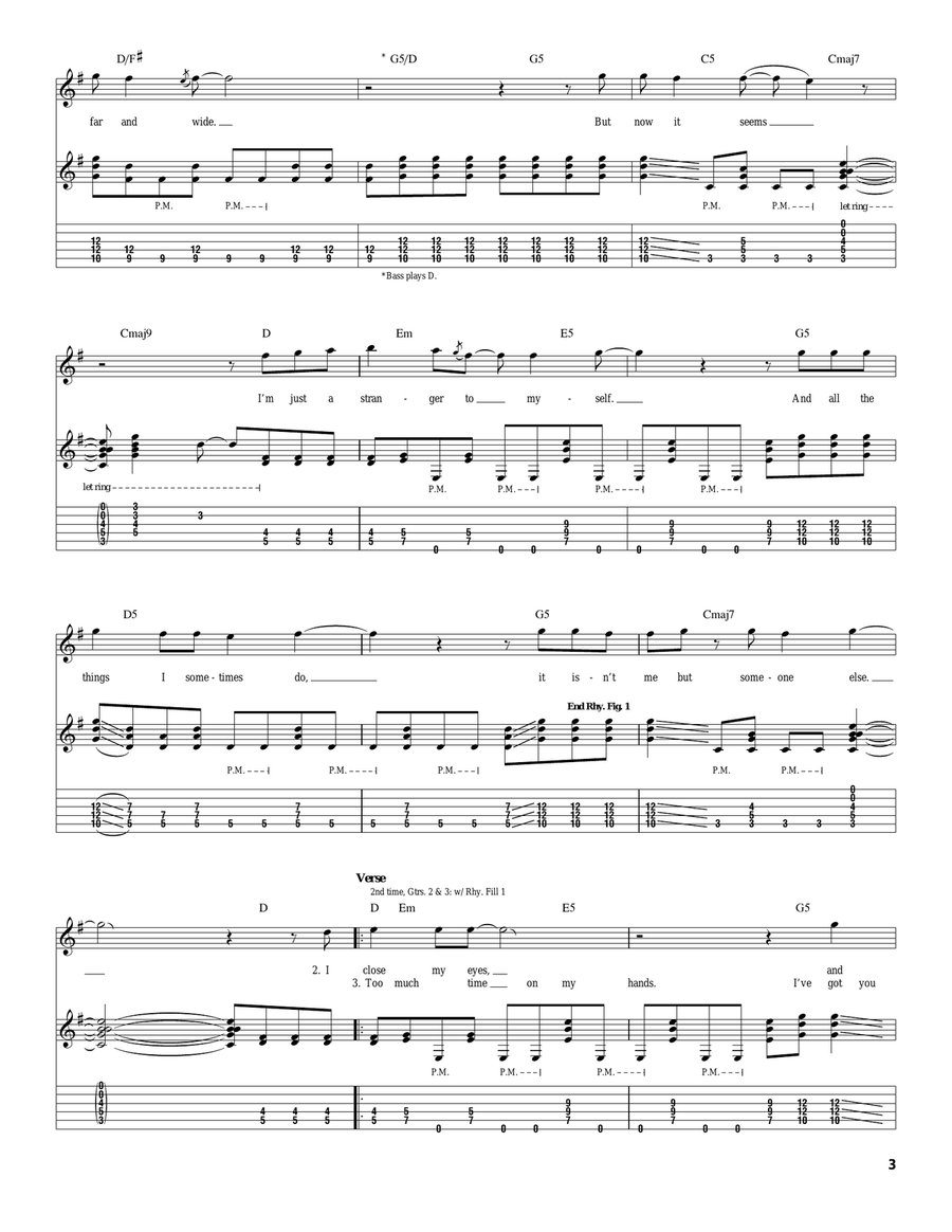 Wasted Years Wasted Years Electric Guitar scores gallery preview page 3