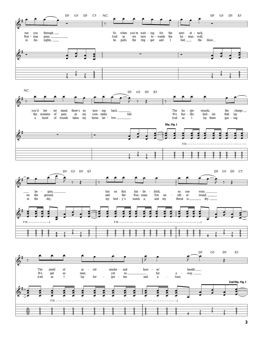 The Trooper The Trooper Electric Guitar scores gallery preview page 3