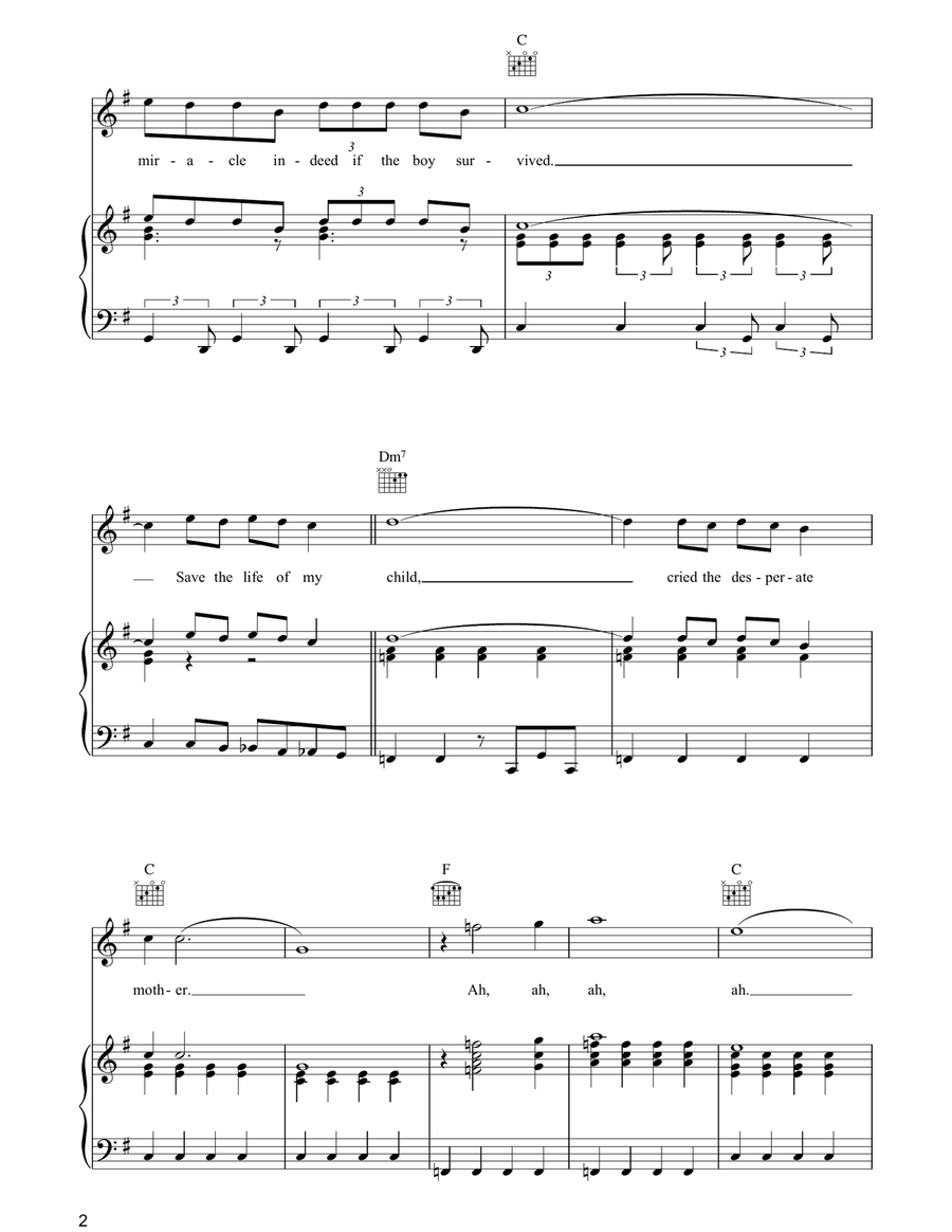 Save The Life Of My Child Piano, Vocal, Guitar scores gallery preview page 2