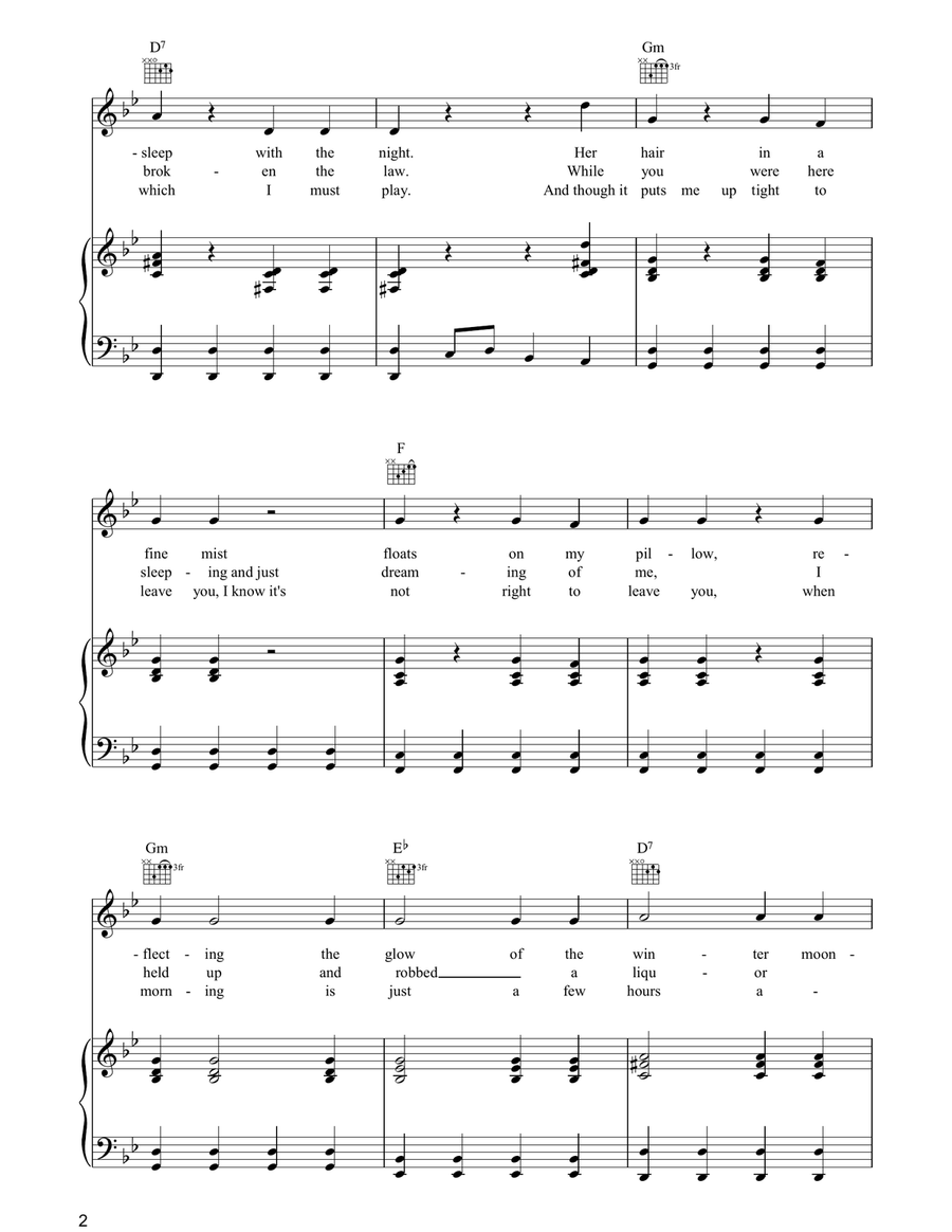 Somewhere They Can't Find Me Piano, Vocal, Guitar scores gallery preview page 2