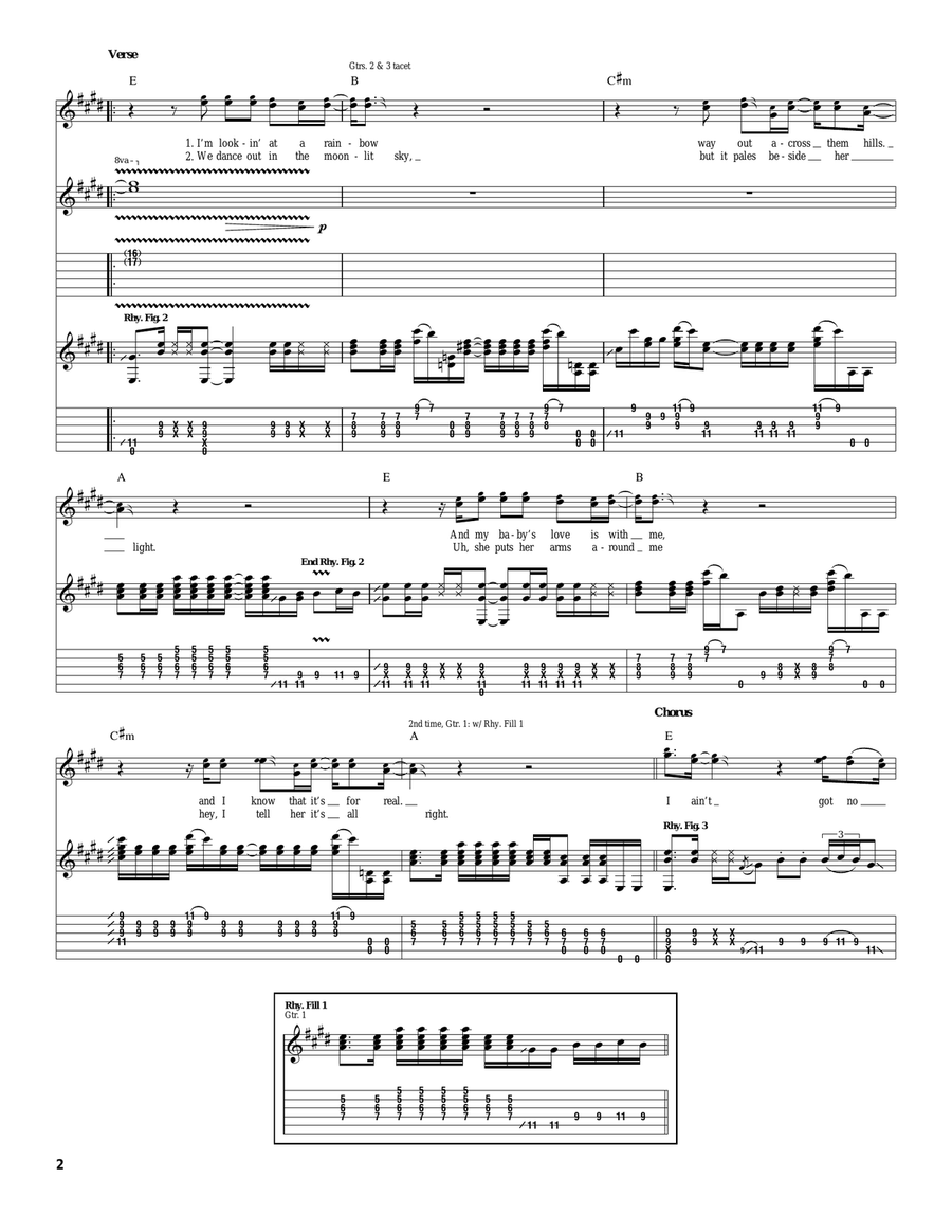 Diamonds Diamonds Acoustic Guitar scores gallery preview page 2
