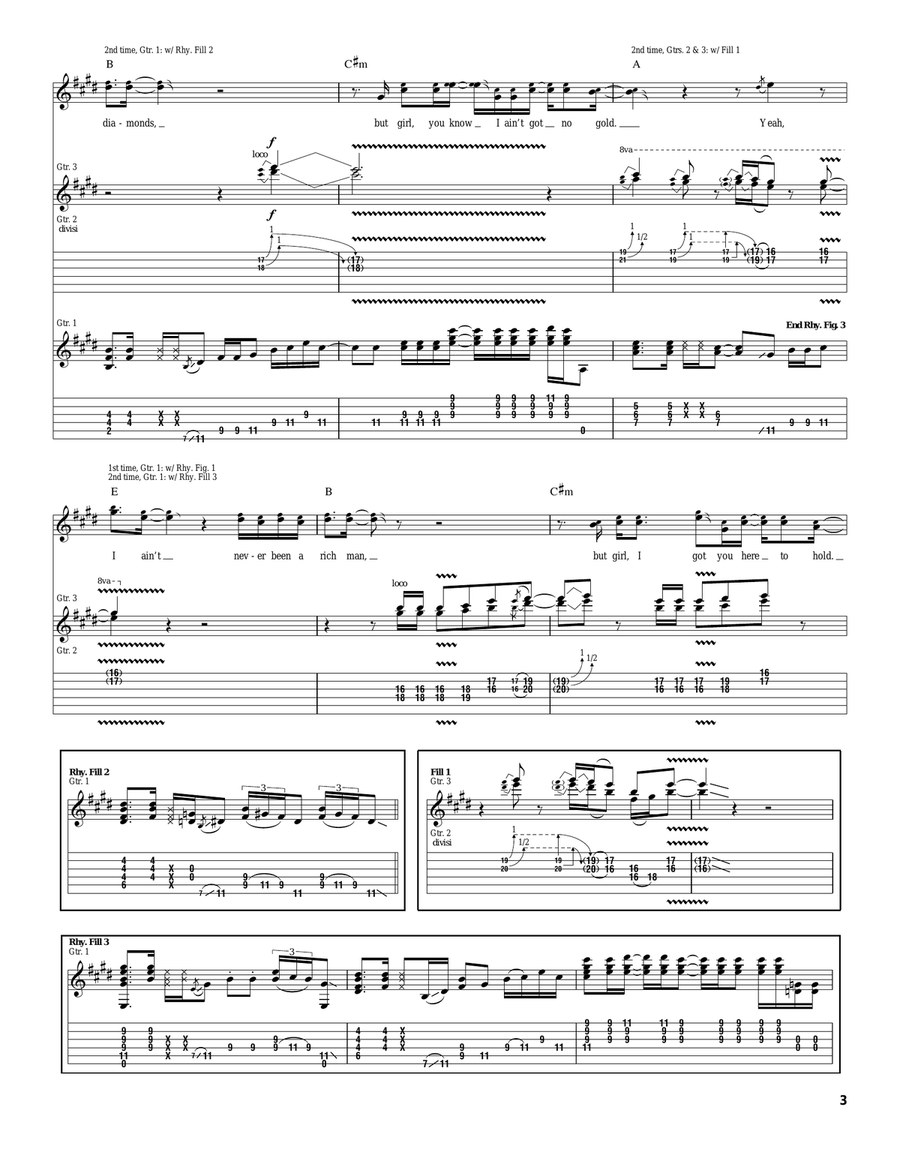Diamonds Diamonds Acoustic Guitar scores gallery preview page 3