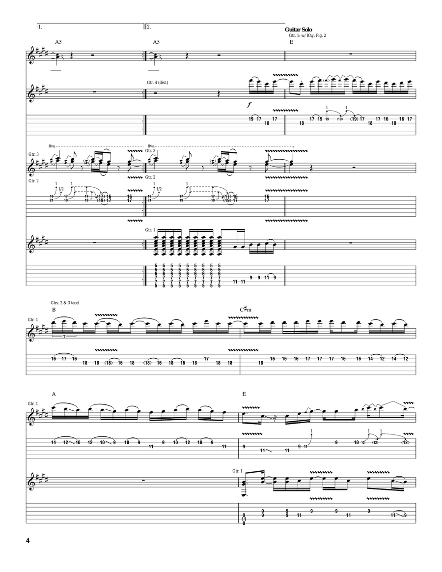 Diamonds Diamonds Acoustic Guitar scores gallery preview page 4