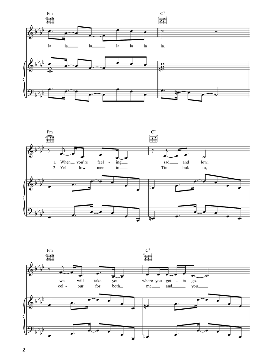 Spice Up Your Life Spice Up Your Life Piano, Vocal, Guitar scores gallery preview page 2