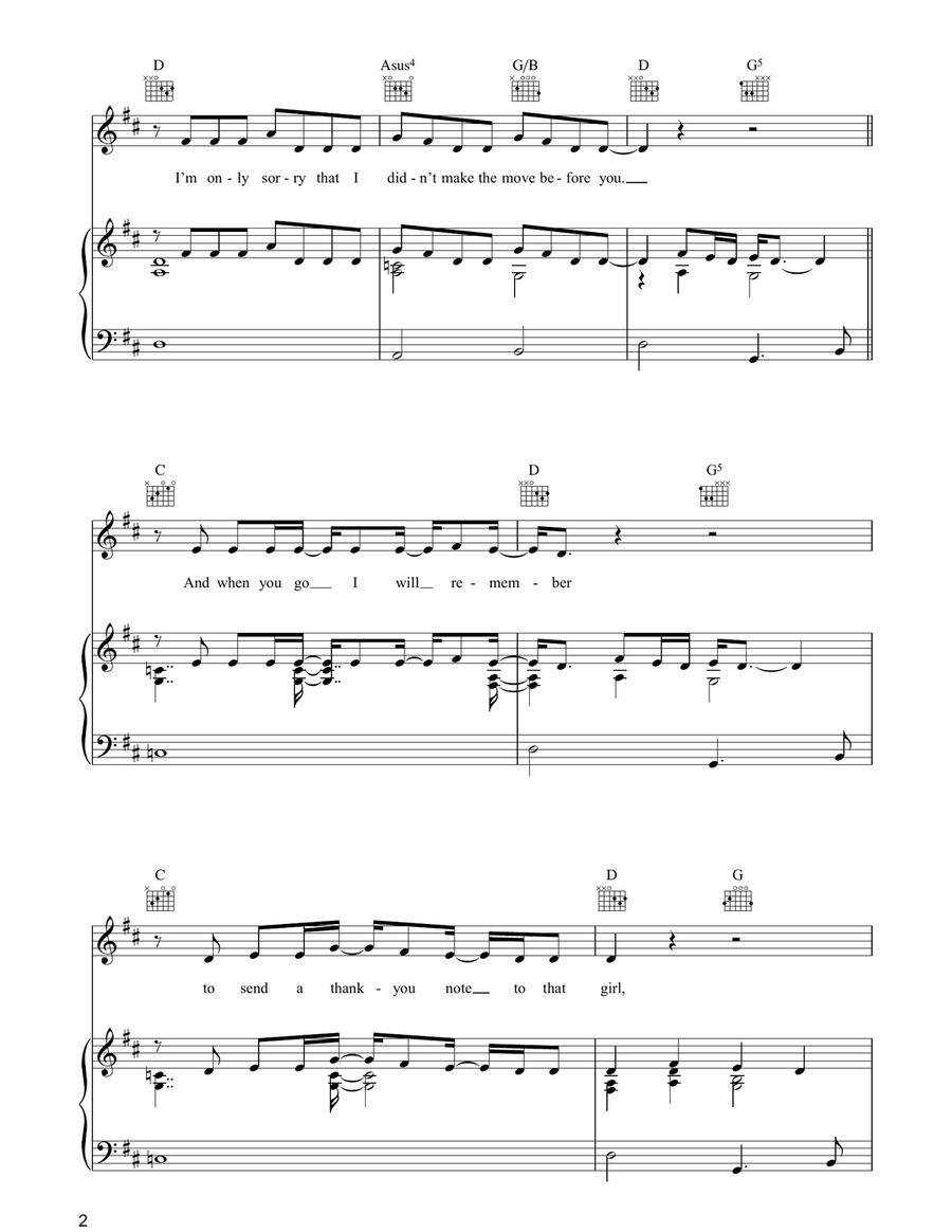 I Never Loved You Anyway I Never Loved You Anyway Piano, Vocal, Guitar scores gallery preview page 2