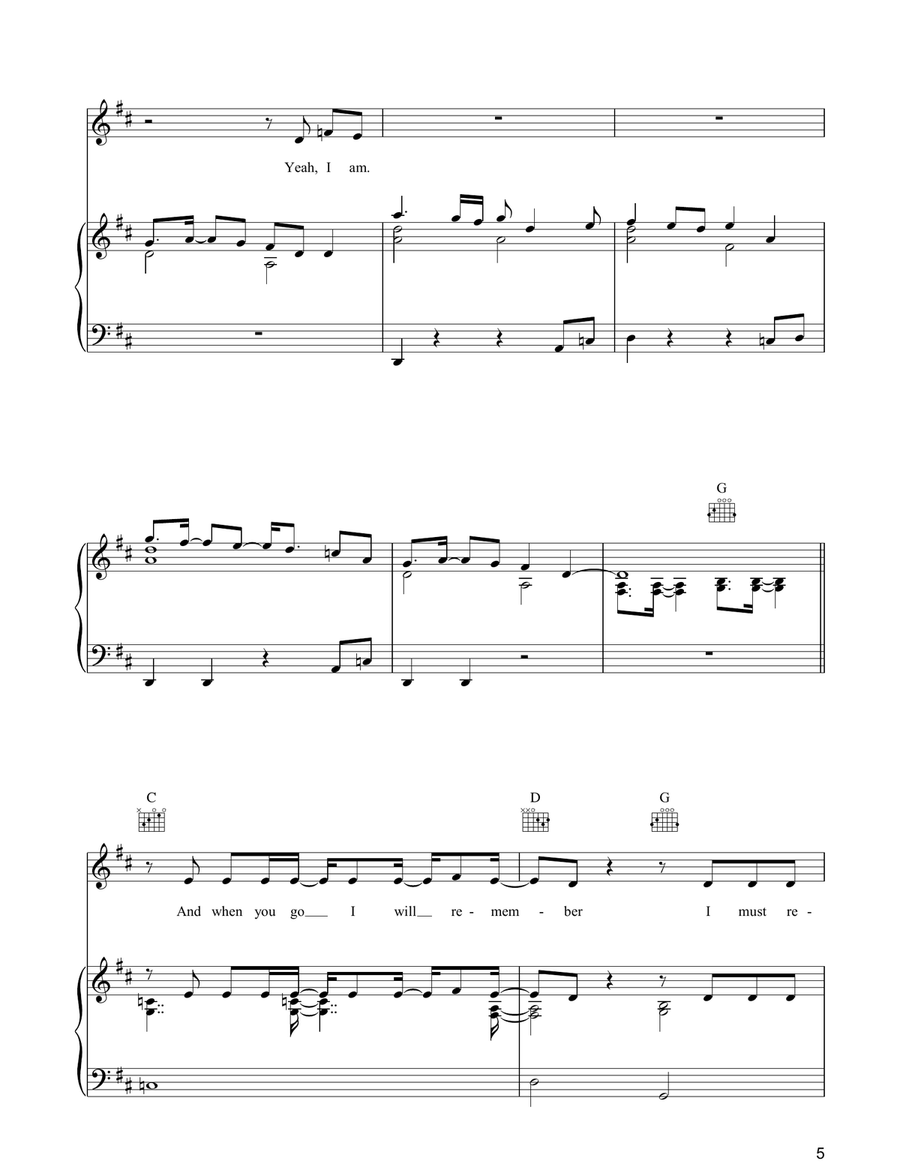 I Never Loved You Anyway I Never Loved You Anyway Piano, Vocal, Guitar scores gallery preview page 5