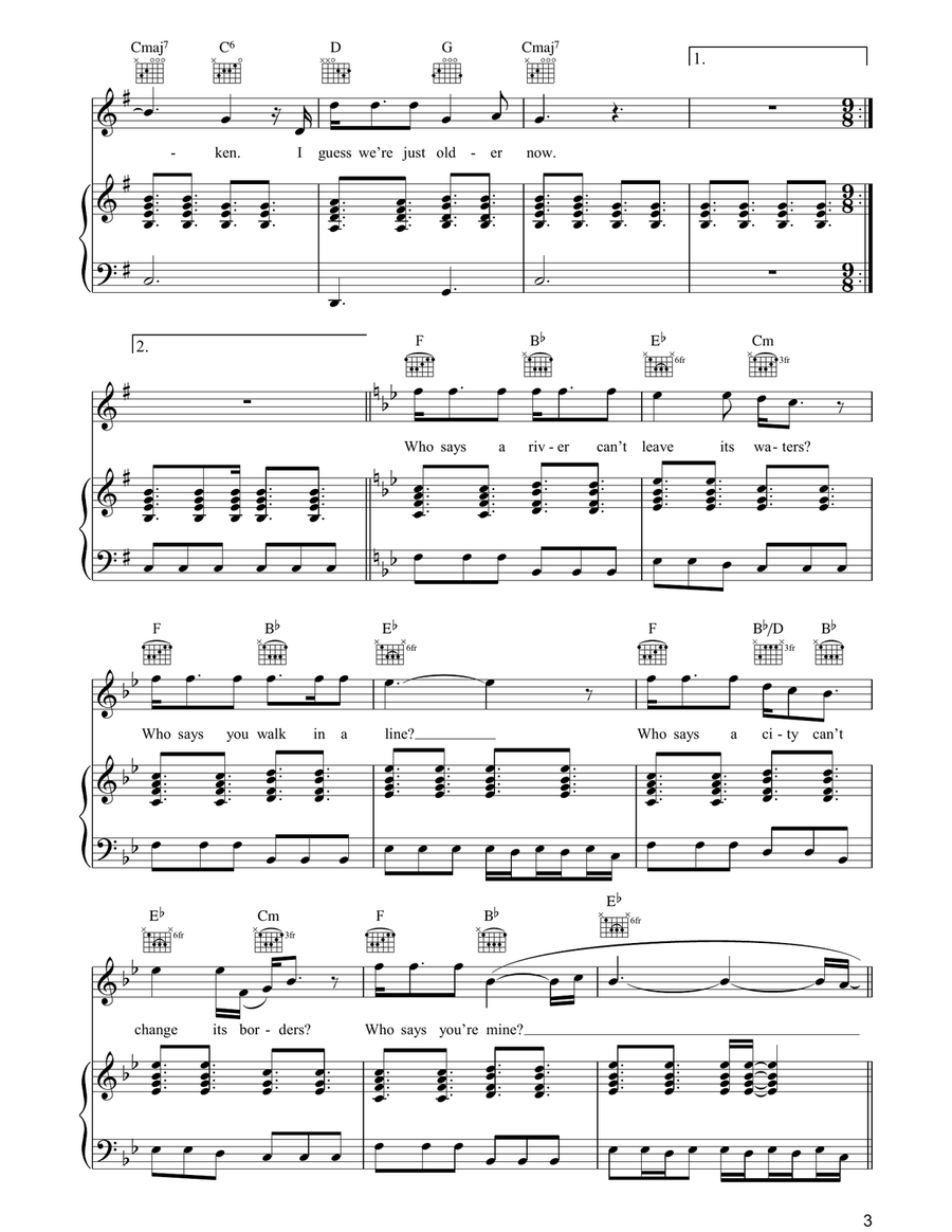 Broken Toy Broken Toy Piano, Vocal, Guitar scores gallery preview page 3