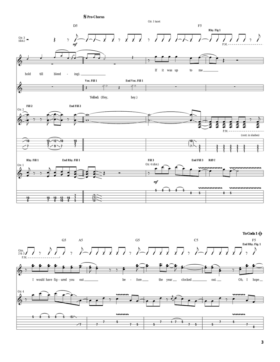 The Suffering The Suffering Acoustic Guitar scores gallery preview page 3