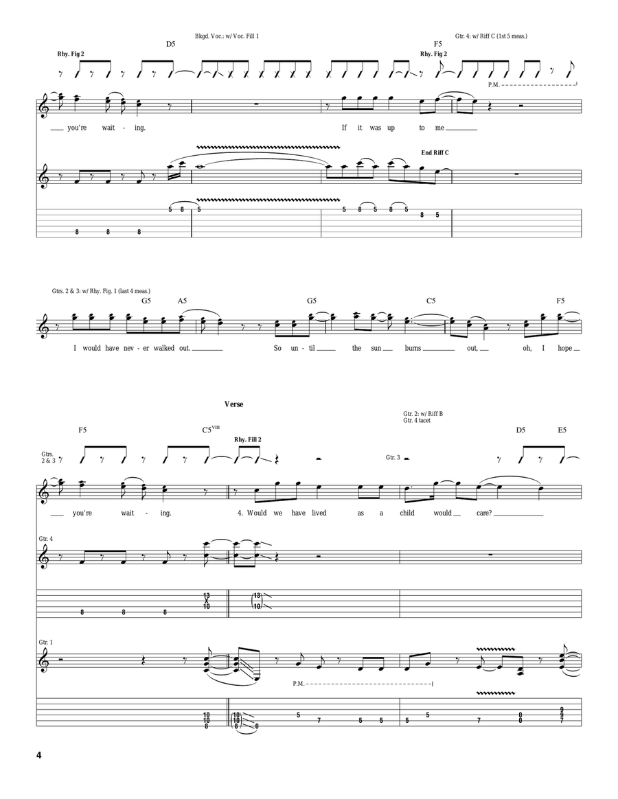 The Suffering The Suffering Acoustic Guitar scores gallery preview page 4