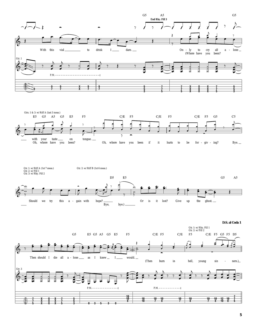 The Suffering The Suffering Acoustic Guitar scores gallery preview page 5