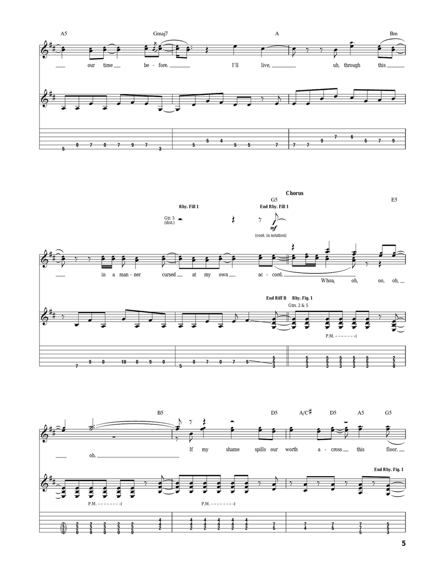 Apollo I: The Writing Writer Acoustic Guitar scores gallery preview page 5