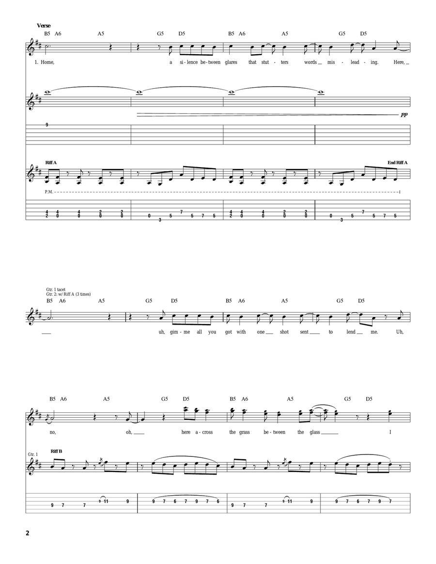 Crossing The Frame Crossing The Frame Acoustic Guitar scores gallery preview page 2