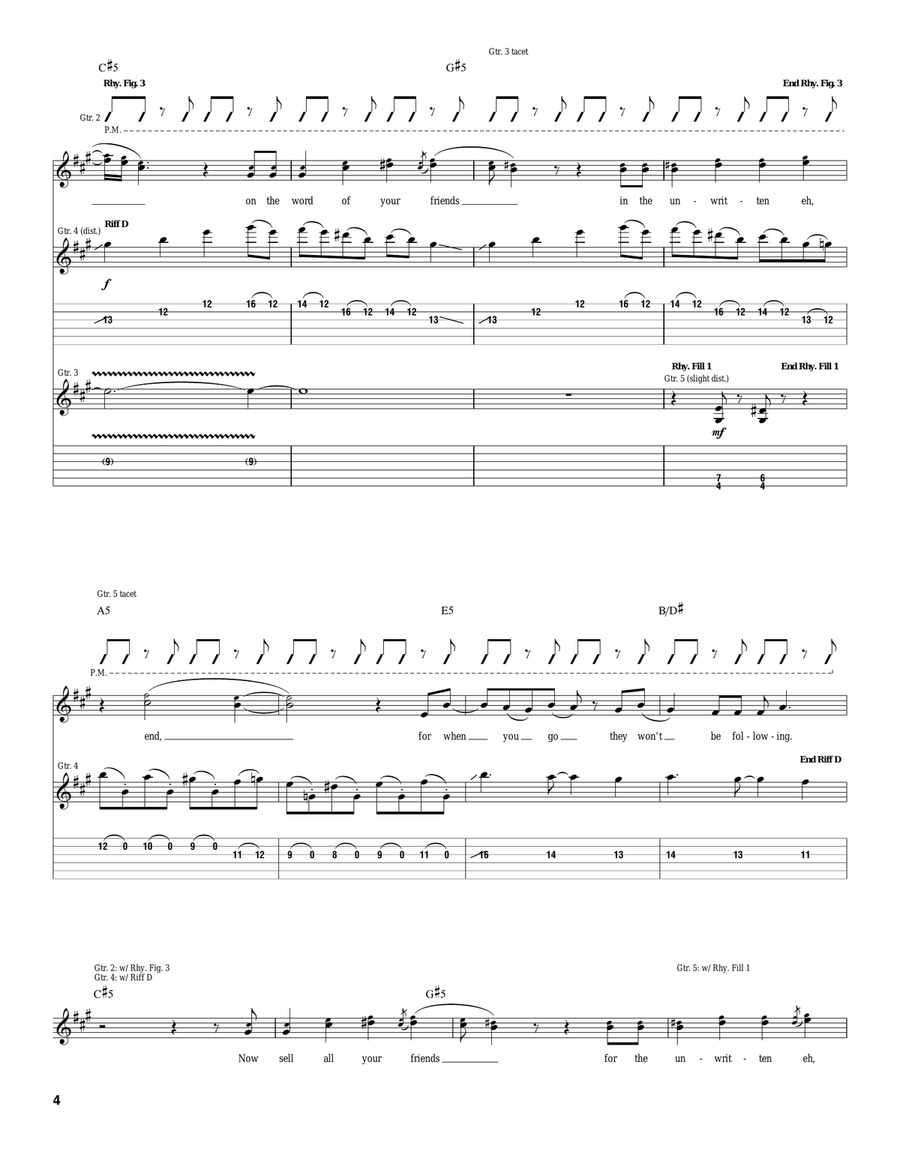 Lying Lies & Dirty Secrets Of Miss Erica Court Acoustic Guitar scores gallery preview page 4