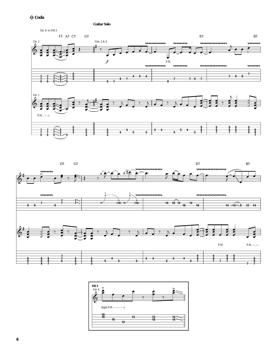 Ten Speed (Of God's Blood & Burial) Acoustic Guitar scores gallery preview page 6