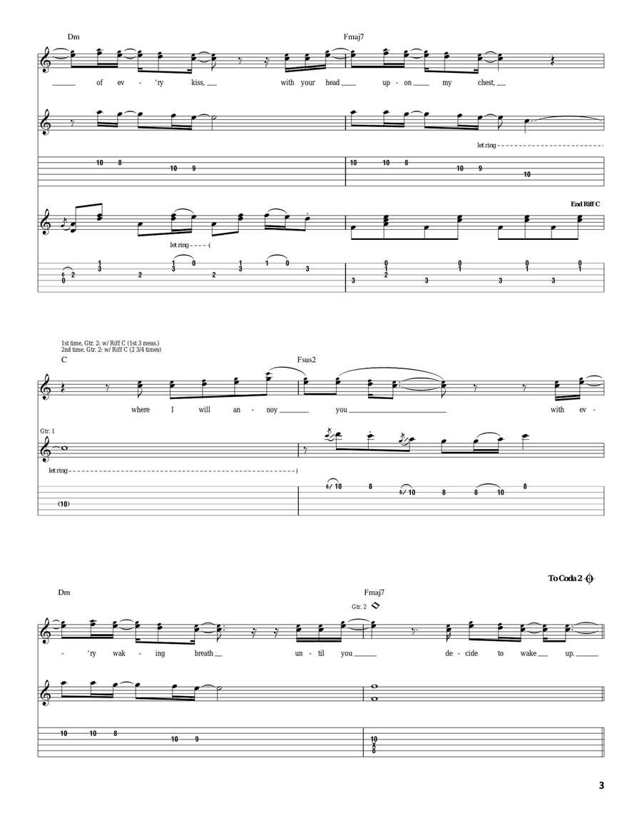 Wake Up Wake Up Acoustic Guitar scores gallery preview page 3