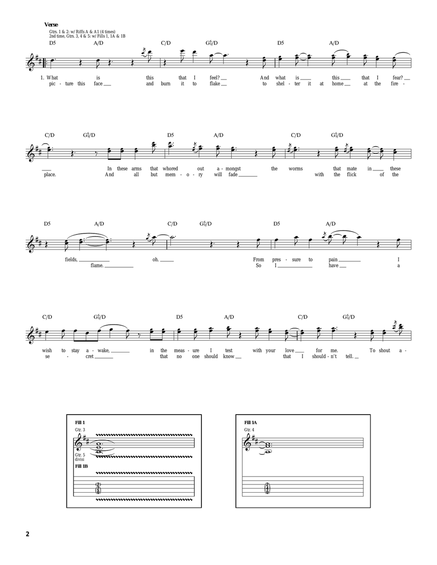 Willing Well II: From Fear Through The Eyes Of Mad Acoustic Guitar scores gallery preview page 2