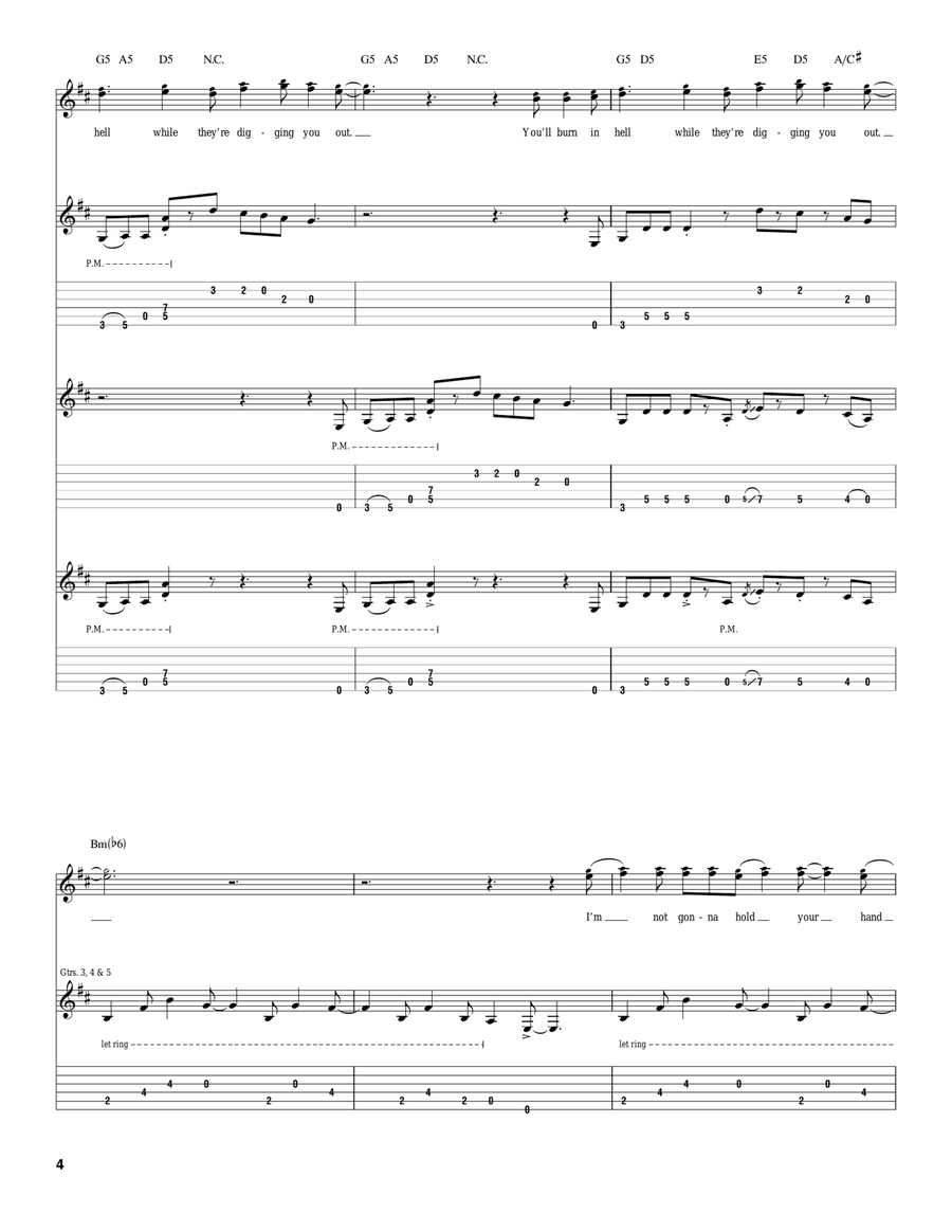 Willing Well II: From Fear Through The Eyes Of Mad Acoustic Guitar scores gallery preview page 4