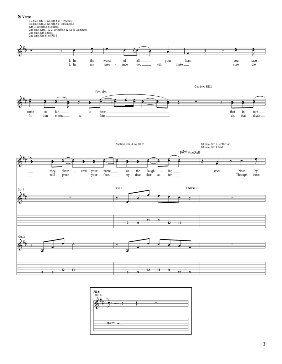 Willing Well III: Apollo II: The Telling Truth Acoustic Guitar scores gallery preview page 3