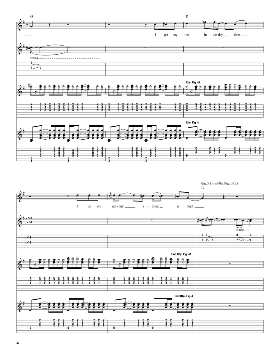 Honky Tonk Night Time Man Acoustic Guitar scores gallery preview page 4