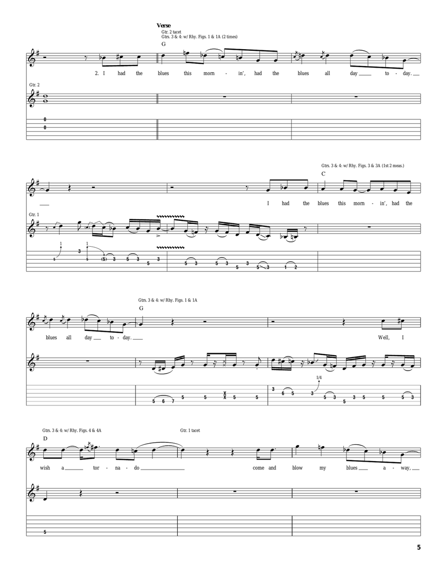 Honky Tonk Night Time Man Acoustic Guitar scores gallery preview page 5