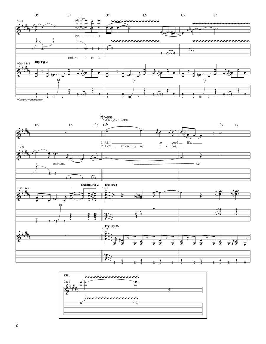 Ain't No Good Life Ain't No Good Life Acoustic Guitar scores gallery preview page 2