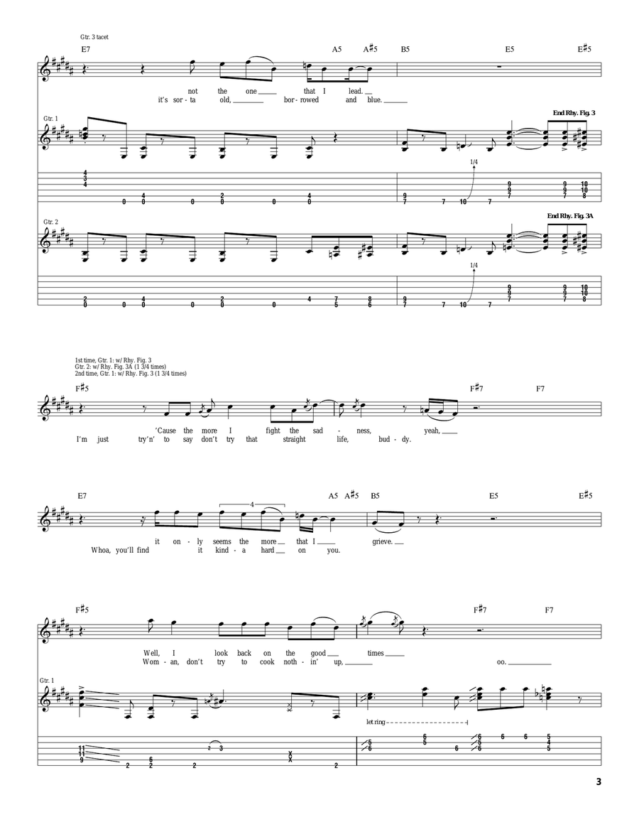 Ain't No Good Life Ain't No Good Life Acoustic Guitar scores gallery preview page 3