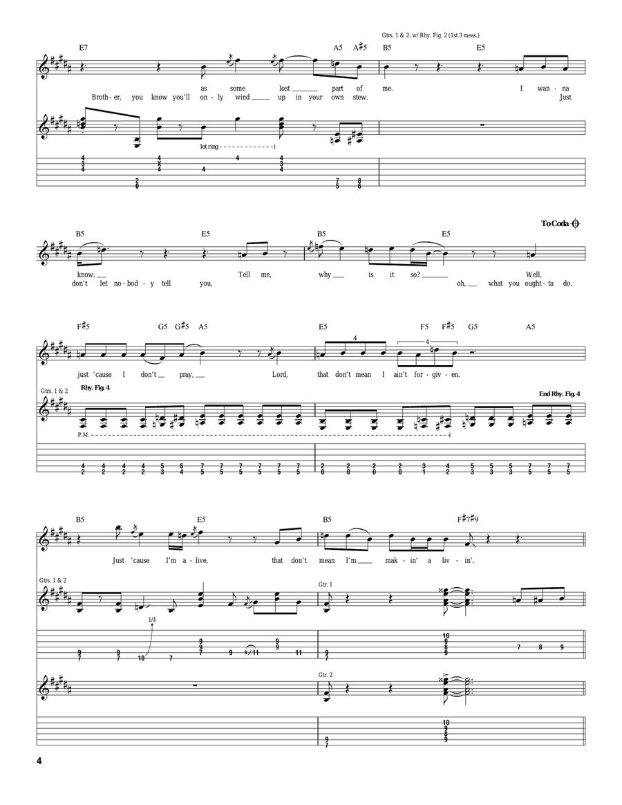 Ain't No Good Life Ain't No Good Life Acoustic Guitar scores gallery preview page 4
