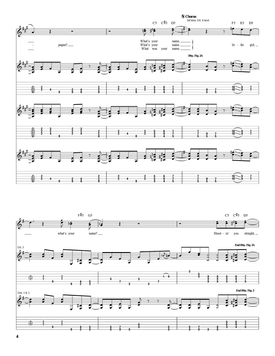 What's Your Name What's Your Name Acoustic Guitar scores gallery preview page 4
