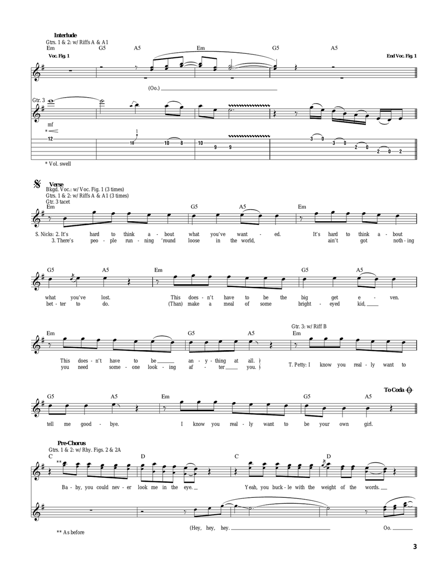 Stop Draggin' My Heart Around Acoustic Guitar scores gallery preview page 3