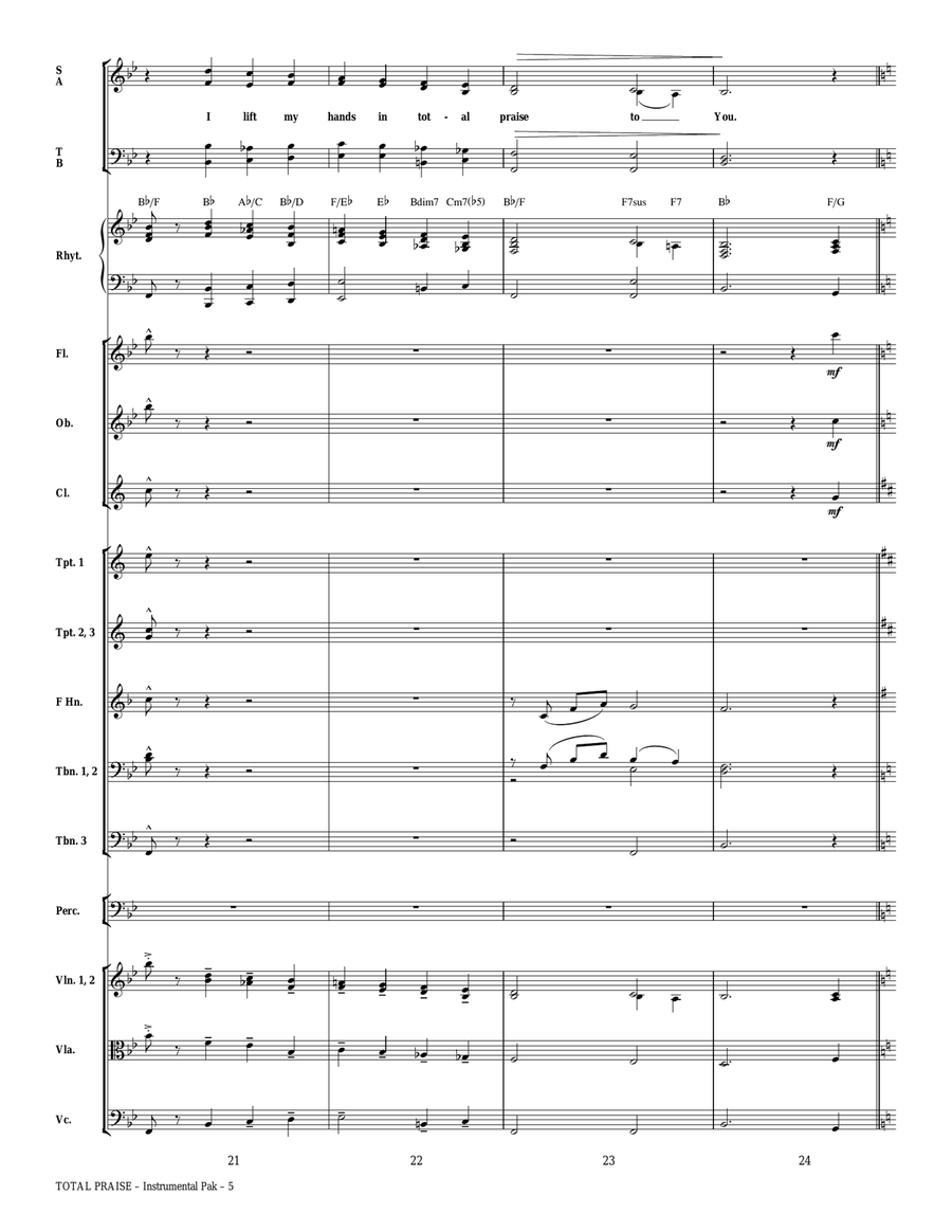 Total Praise - Full Score Choir scores gallery preview page 5