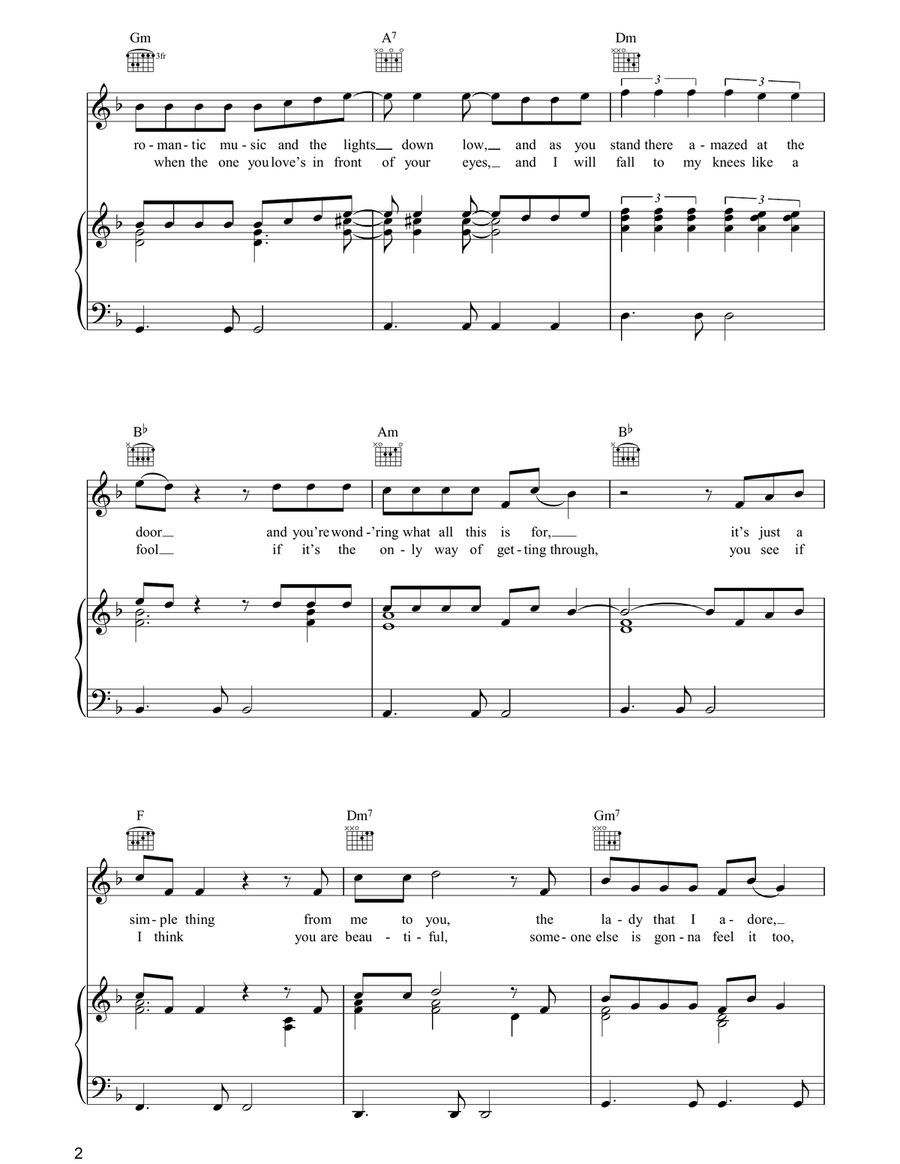 Missing You Missing You Piano, Vocal, Guitar scores gallery preview page 2