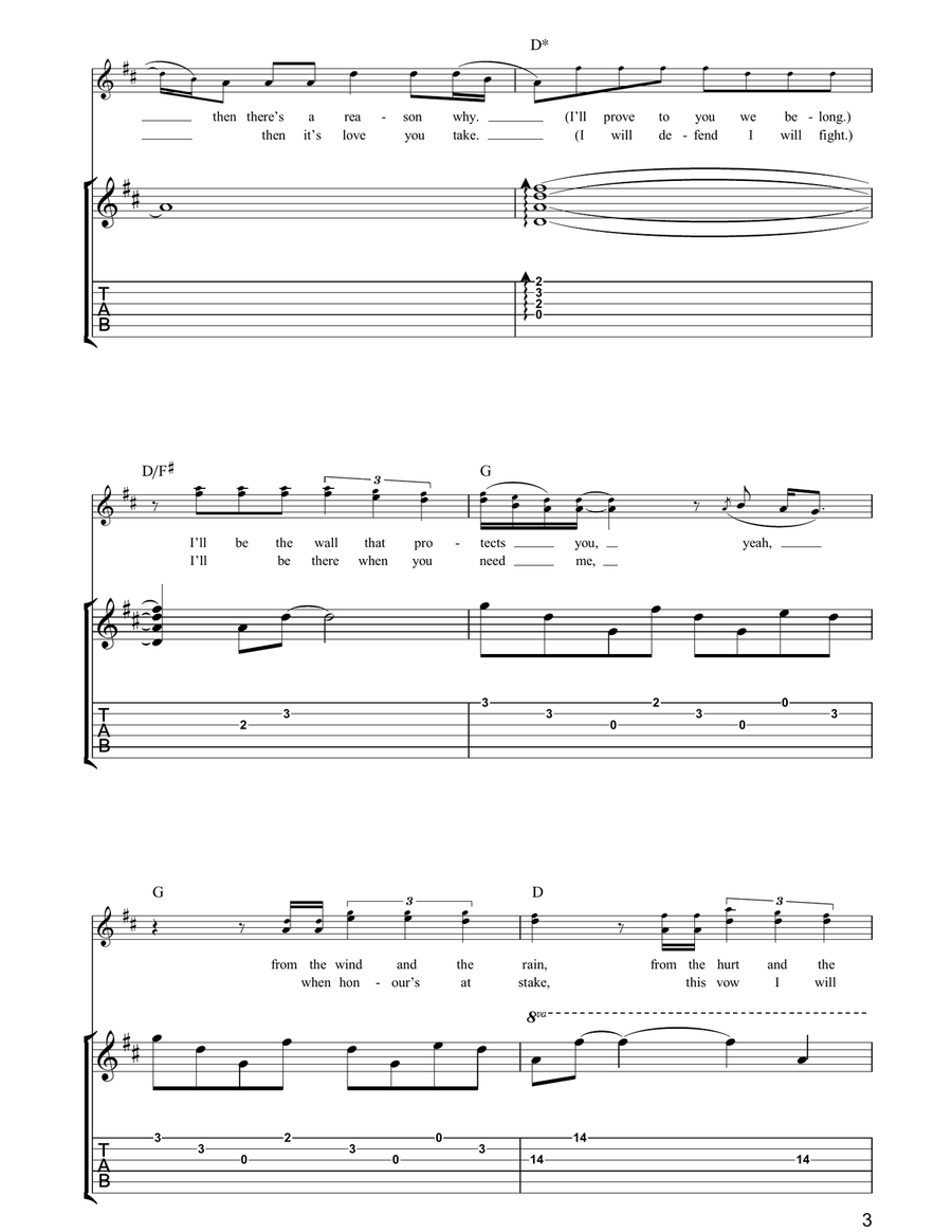 All For Love All For Love Acoustic Guitar scores gallery preview page 3