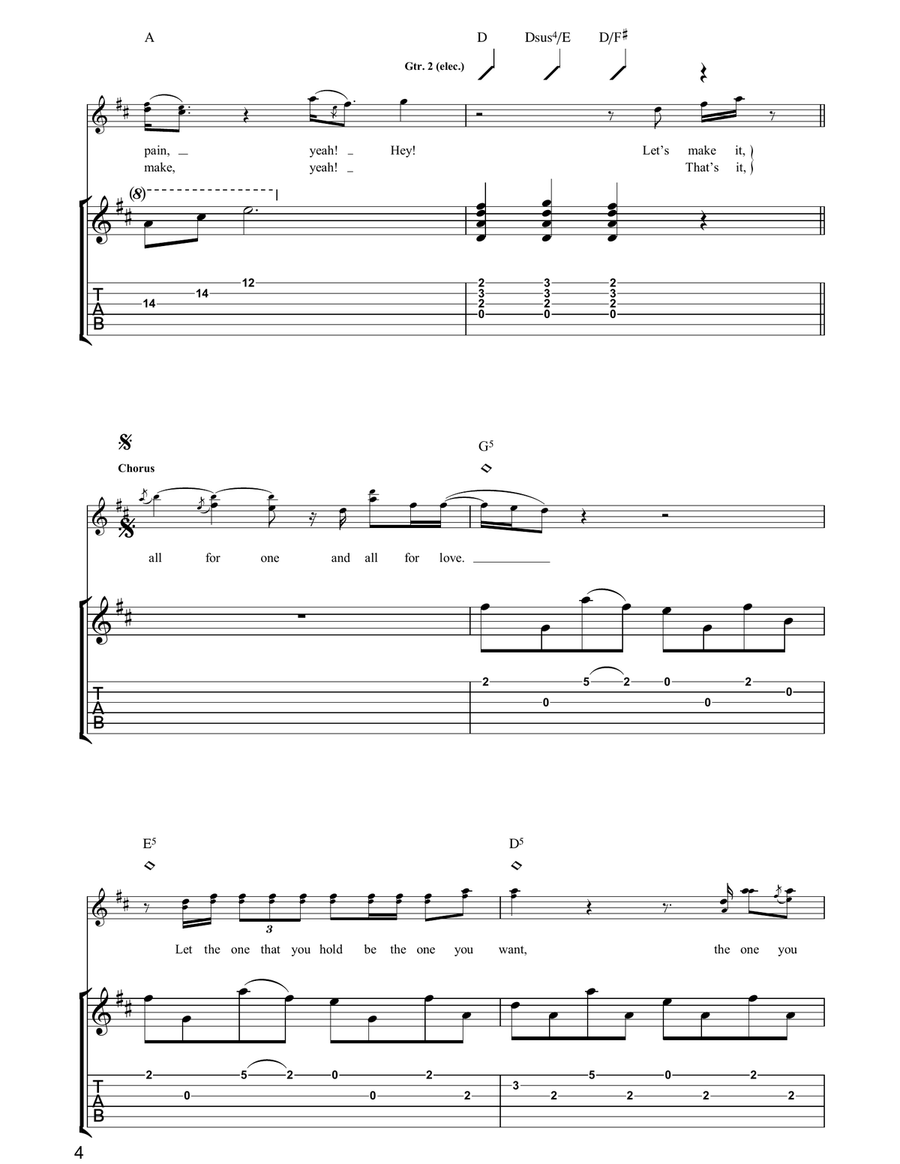 All For Love All For Love Acoustic Guitar scores gallery preview page 4