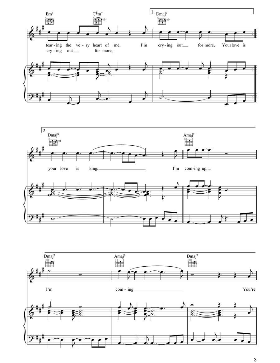 Your Love Is King Your Love Is King Piano, Vocal, Guitar scores gallery preview page 3