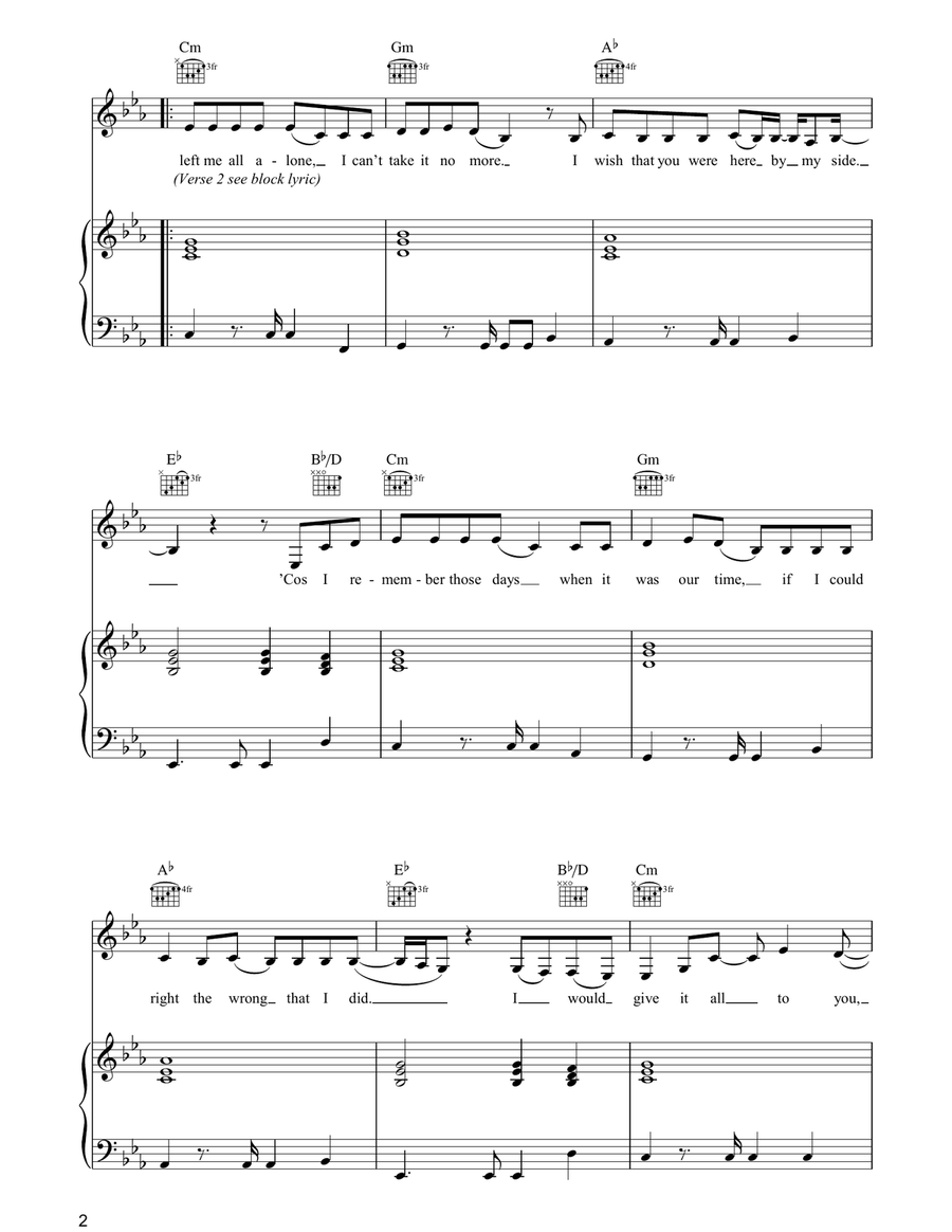 Stranded Stranded Piano, Vocal, Guitar scores gallery preview page 2