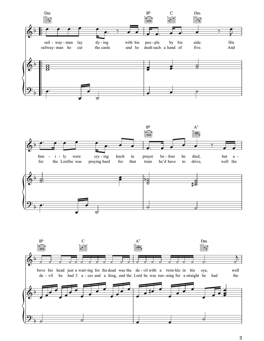 Spanish Train Spanish Train Piano, Vocal, Guitar scores gallery preview page 3