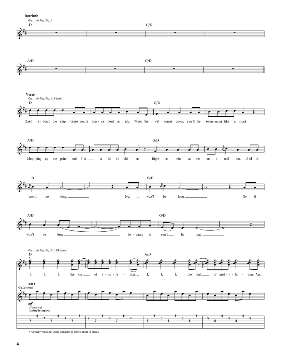 Animal Bar Animal Bar Acoustic Guitar scores gallery preview page 4