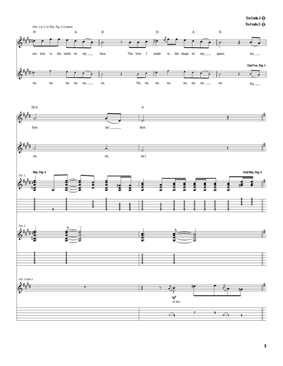 Desecration Smile Desecration Smile Acoustic Guitar scores gallery preview page 3