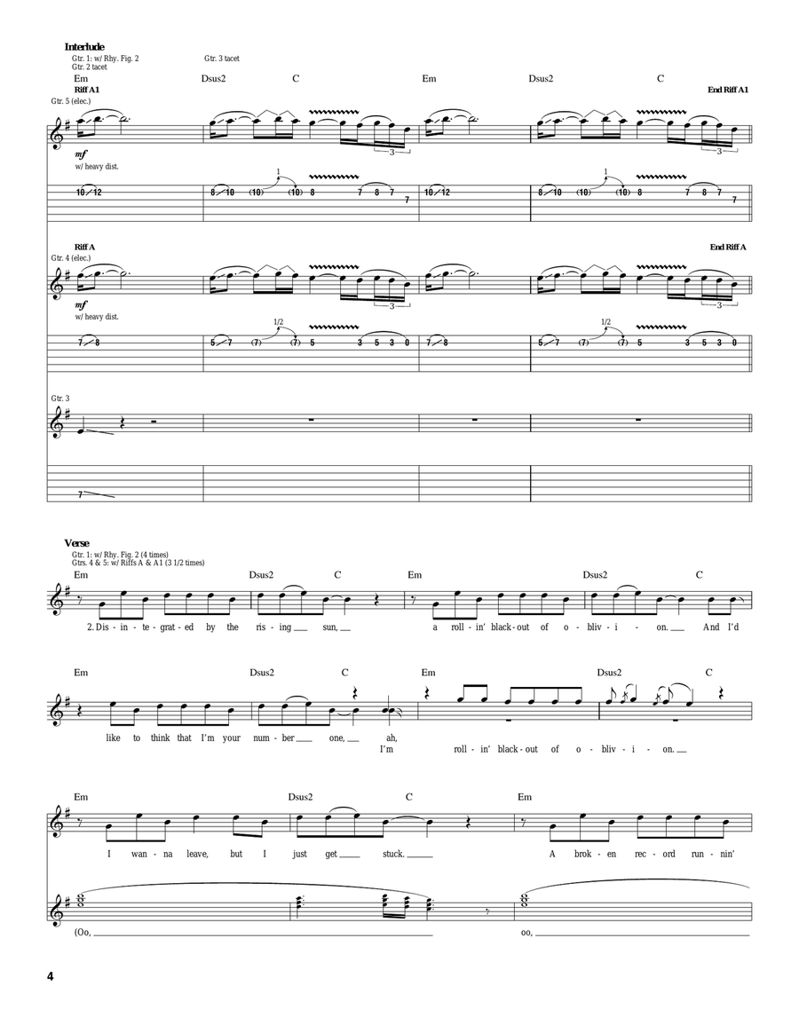 Desecration Smile Desecration Smile Acoustic Guitar scores gallery preview page 4