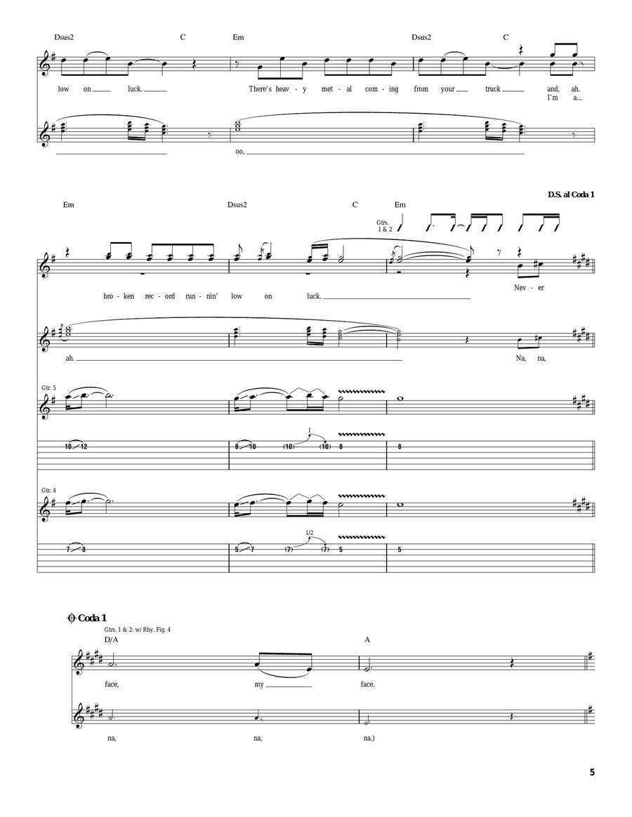 Desecration Smile Desecration Smile Acoustic Guitar scores gallery preview page 5