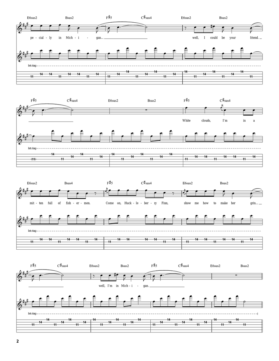 Especially In Michigan Especially In Michigan Acoustic Guitar scores gallery preview page 2