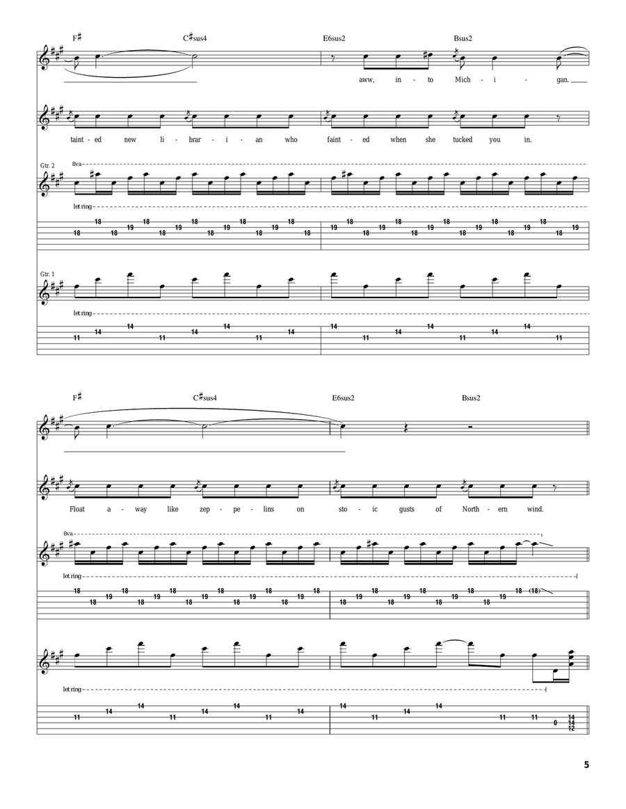 Especially In Michigan Especially In Michigan Acoustic Guitar scores gallery preview page 5